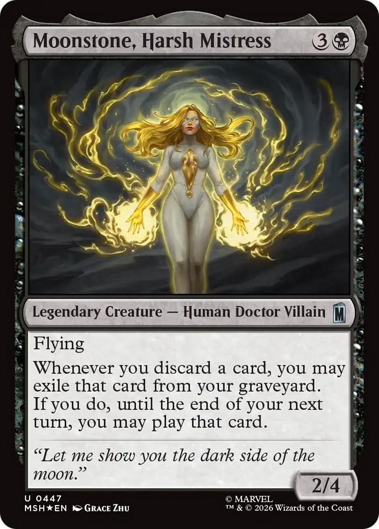 Moonstone, Harsh Mistress (Surge Foil) [Marvel Super Heroes] | Impulse Games and Hobbies
