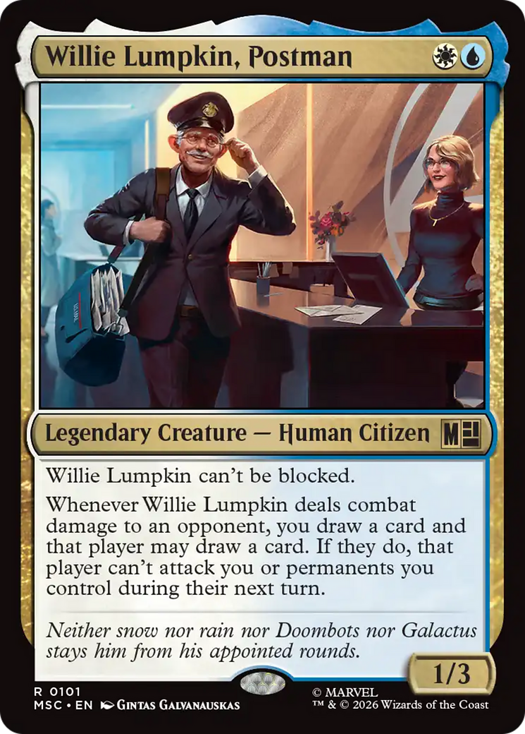Willie Lumpkin, Postman (Surge Foil) [Marvel Super Heroes Commander] | Impulse Games and Hobbies
