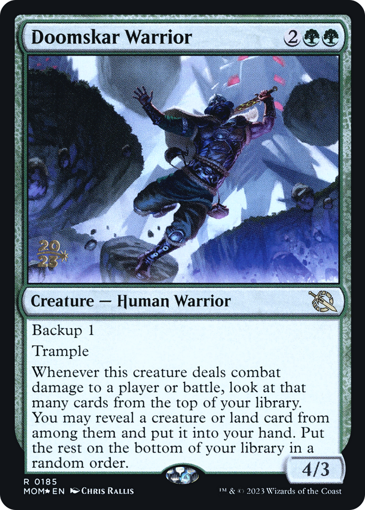 Doomskar Warrior [March of the Machine Prerelease Promos] | Impulse Games and Hobbies