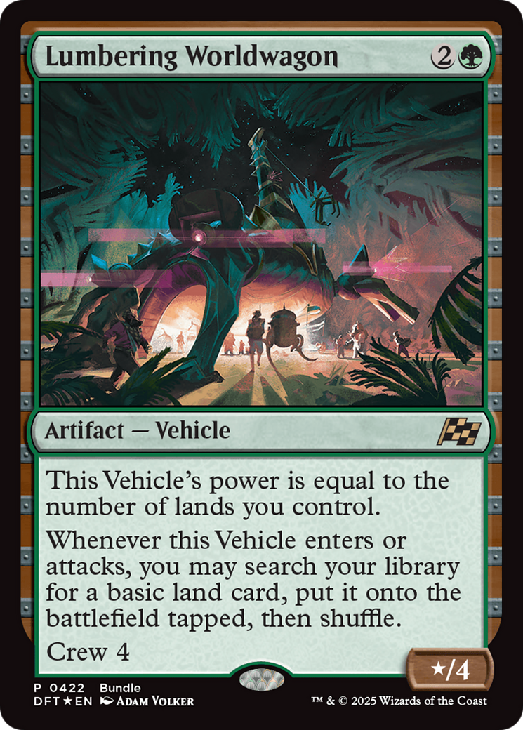 Lumbering Worldwagon (Bundle) [Aetherdrift Promos] | Impulse Games and Hobbies