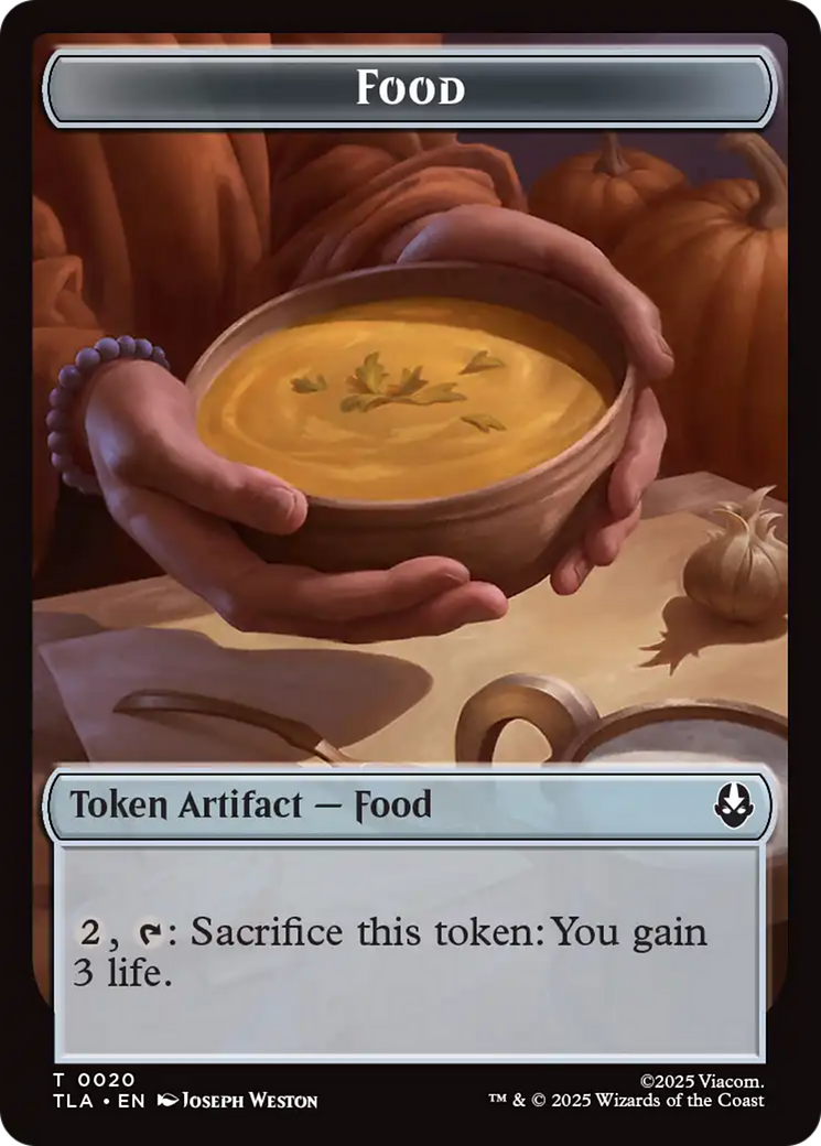 Food (0020) // Ally (0007) Double-Sided Token [Avatar: The Last Airbender Tokens] | Impulse Games and Hobbies