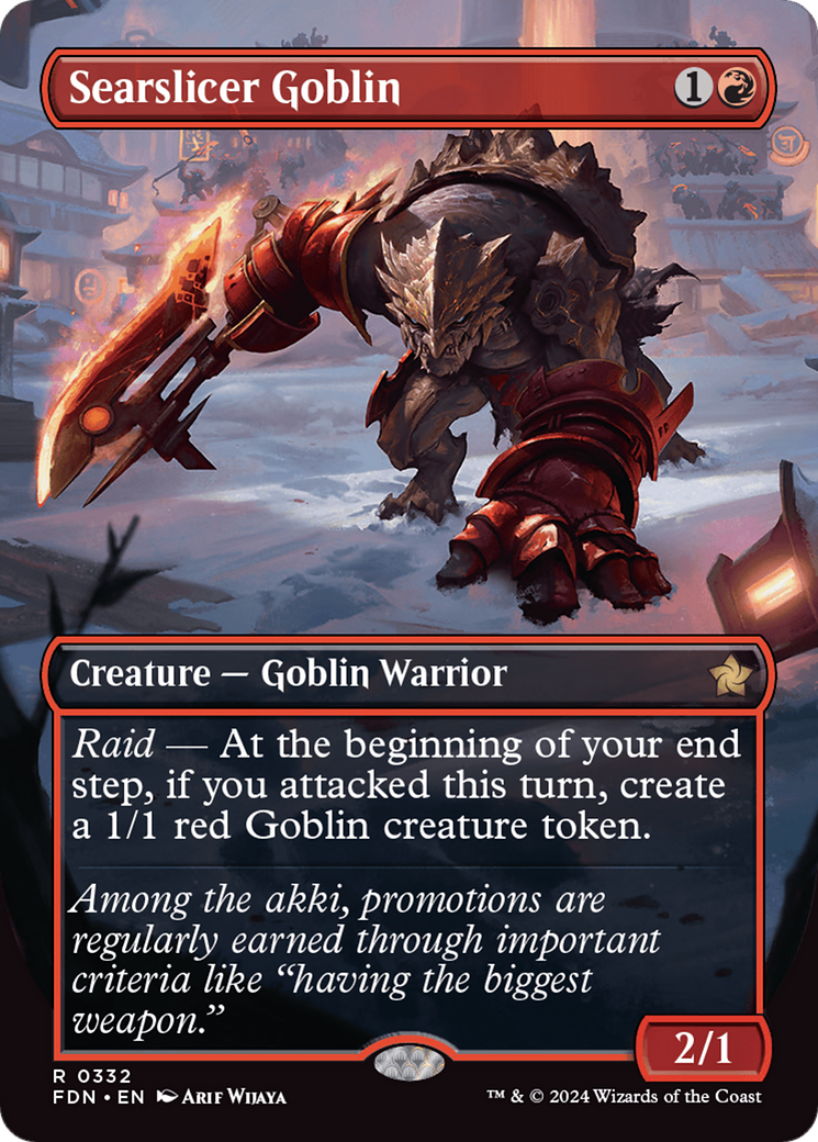Searslicer Goblin (Borderless) [Foundations] | Impulse Games and Hobbies