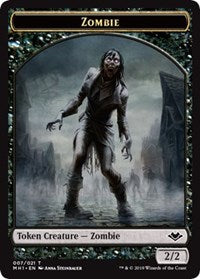 Zombie (007) // Construct (017) Double-Sided Token [Modern Horizons Tokens] | Impulse Games and Hobbies