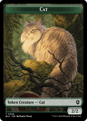 Elemental // Cat Double-Sided Token [Bloomburrow Commander Tokens] | Impulse Games and Hobbies