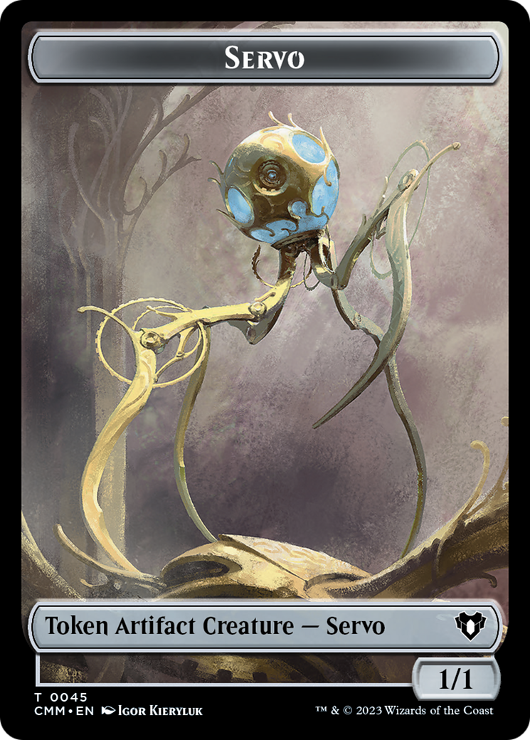 Soldier // Servo Double-Sided Token [Commander Masters Tokens] | Impulse Games and Hobbies