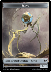 Servo // Dragon (0020) Double-Sided Token [Commander Masters Tokens] | Impulse Games and Hobbies