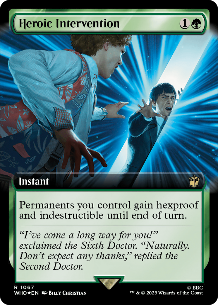 Heroic Intervention (Extended Art) (Surge Foil) [Doctor Who] | Impulse Games and Hobbies