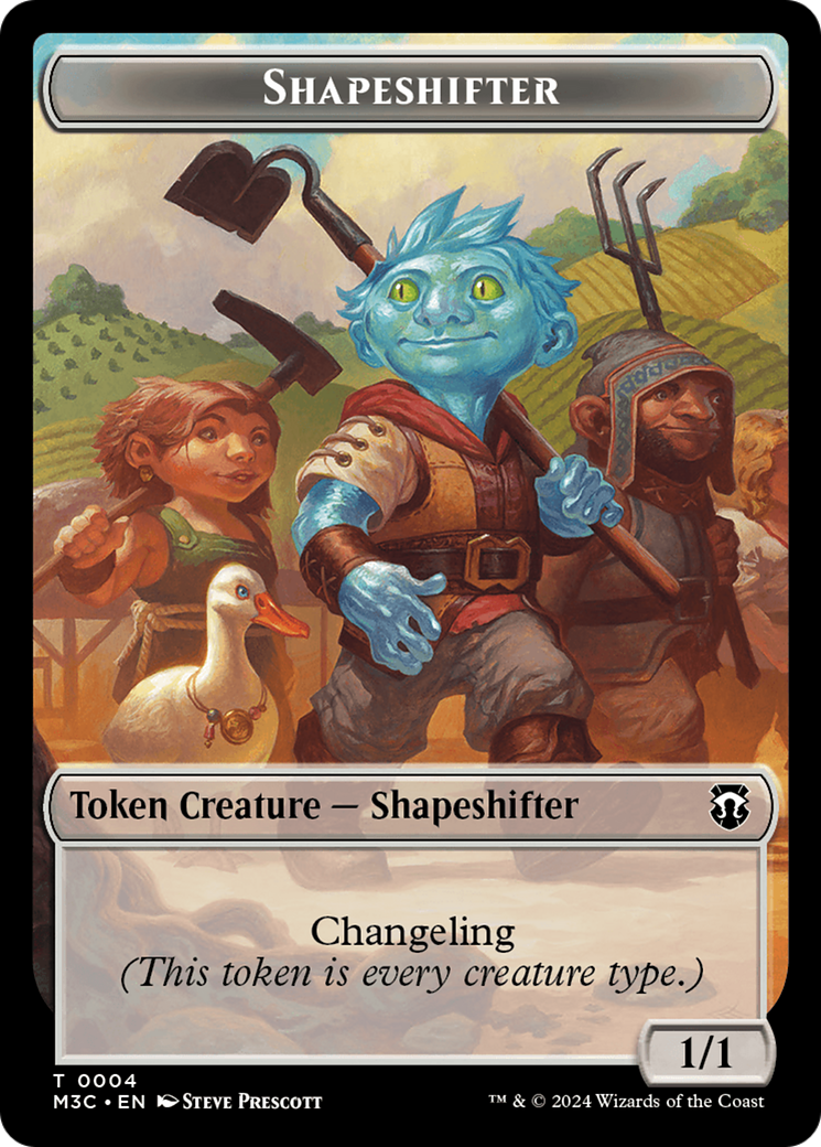 Shapeshifter (0004) // Copy Double-Sided Token [Modern Horizons 3 Commander Tokens] | Impulse Games and Hobbies
