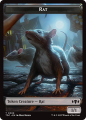 Human // Rat Double-Sided Token [Tarkir: Dragonstorm Commander Tokens] | Impulse Games and Hobbies