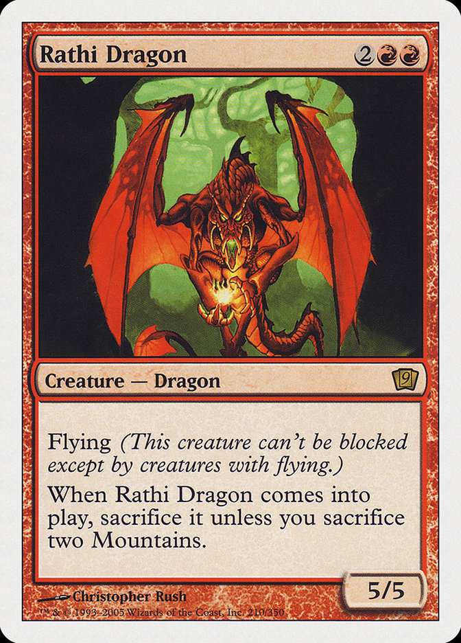 Rathi Dragon (9th Edition) [Oversize Cards] | Impulse Games and Hobbies