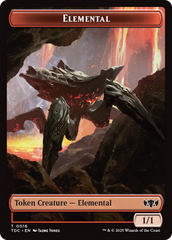 Elemental (0016) // Gold Double-Sided Token [Tarkir: Dragonstorm Commander Tokens] | Impulse Games and Hobbies