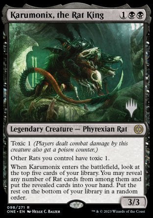 Karumonix, the Rat King (Promo Pack) [Phyrexia: All Will Be One Promos] | Impulse Games and Hobbies