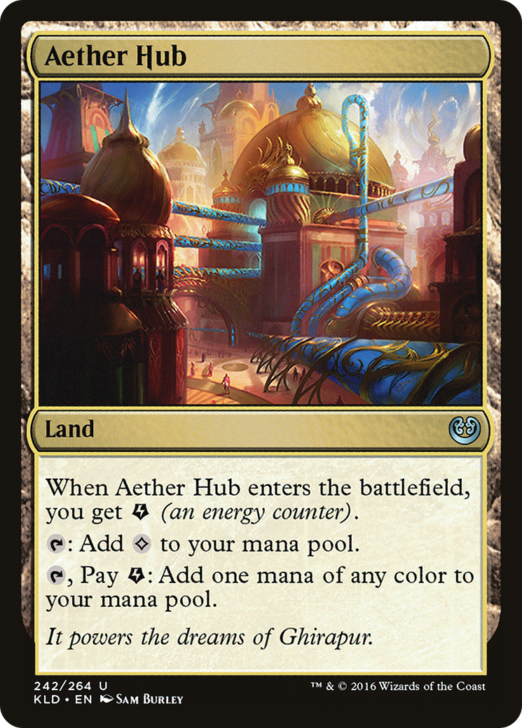 Aether Hub (Ripple Foil) [Modern Horizons 3 Commander] | Impulse Games and Hobbies