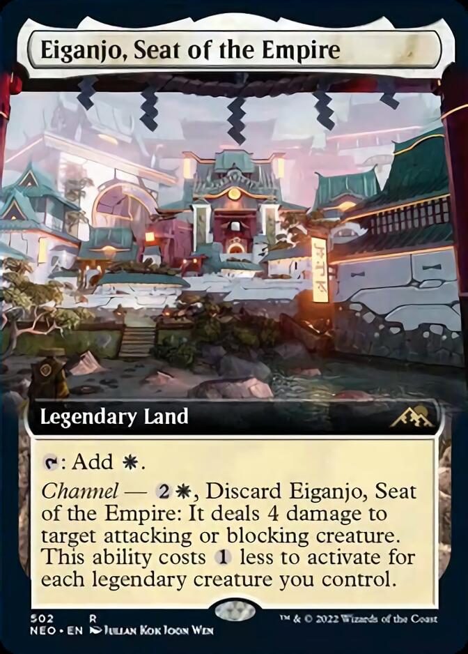 Eiganjo, Seat of the Empire (Extended Art) [Kamigawa: Neon Dynasty] | Impulse Games and Hobbies