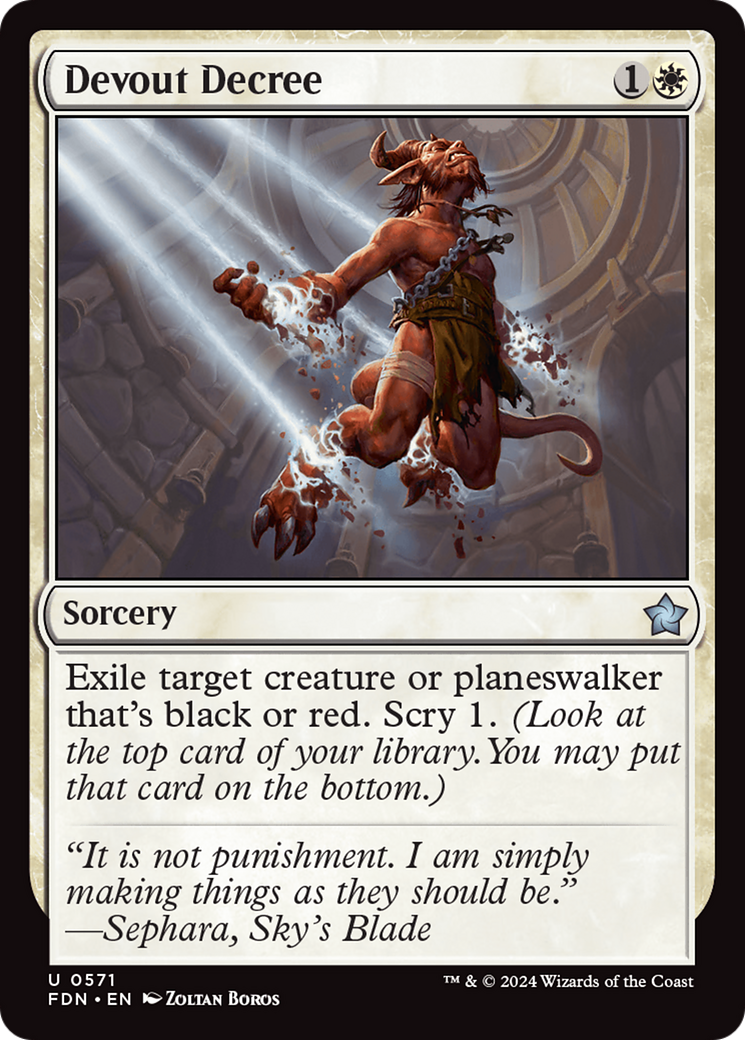 Devout Decree [Foundations] | Impulse Games and Hobbies