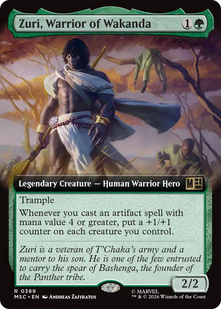 Zuri, Warrior of Wakanda (Extended Art) [Marvel Super Heroes Commander] | Impulse Games and Hobbies
