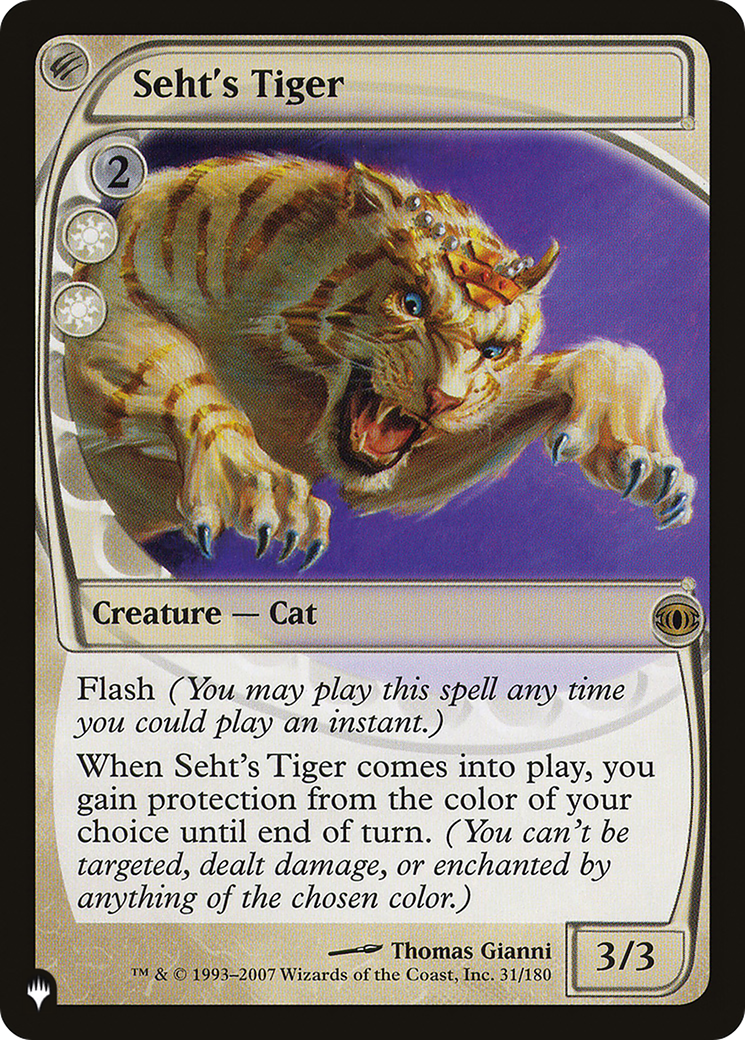 Seht's Tiger [The List] | Impulse Games and Hobbies