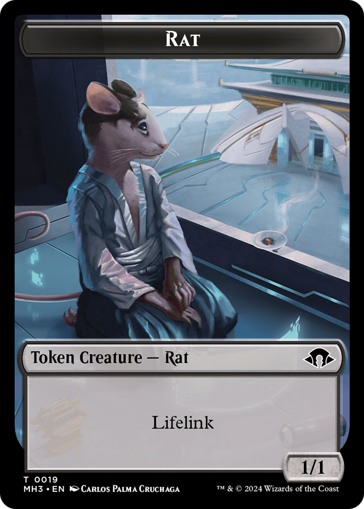 Eldrazi Spawn // Rat Double-Sided Token [Modern Horizons 3 Tokens] | Impulse Games and Hobbies