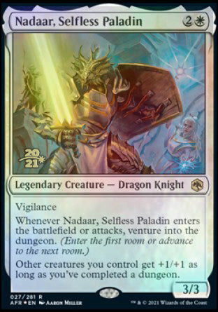 Nadaar, Selfless Paladin [Dungeons & Dragons: Adventures in the Forgotten Realms Prerelease Promos] | Impulse Games and Hobbies