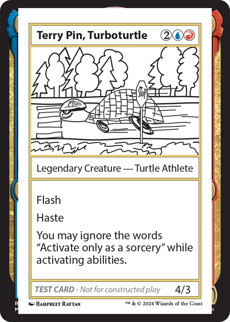 Terry Pin, Turboturtle [Mystery Booster 2 Playtest Cards] | Impulse Games and Hobbies
