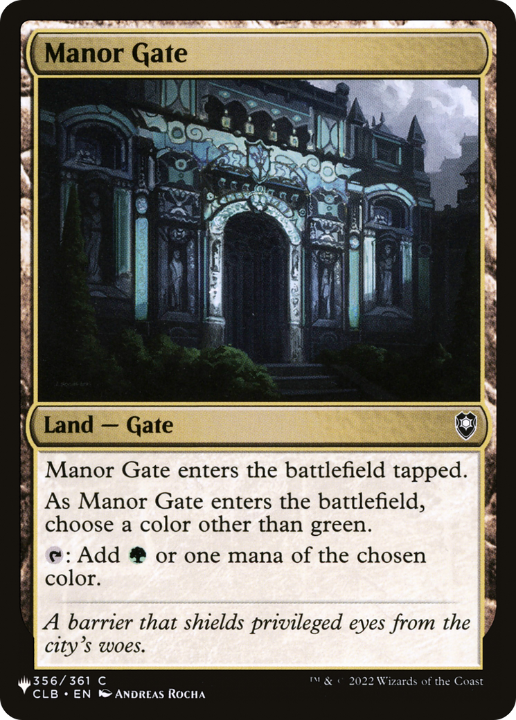 Manor Gate [The List] | Impulse Games and Hobbies