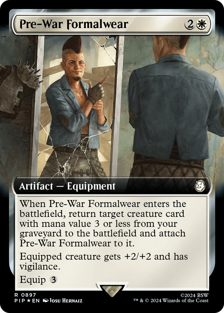 Pre-War Formalwear (Extended Art) (Surge Foil) [Fallout] | Impulse Games and Hobbies