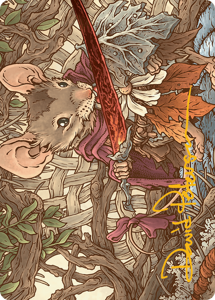 Mabel, Heir to Cragflame Art Card (Gold-Stamped Signature) [Bloomburrow Art Series] | Impulse Games and Hobbies