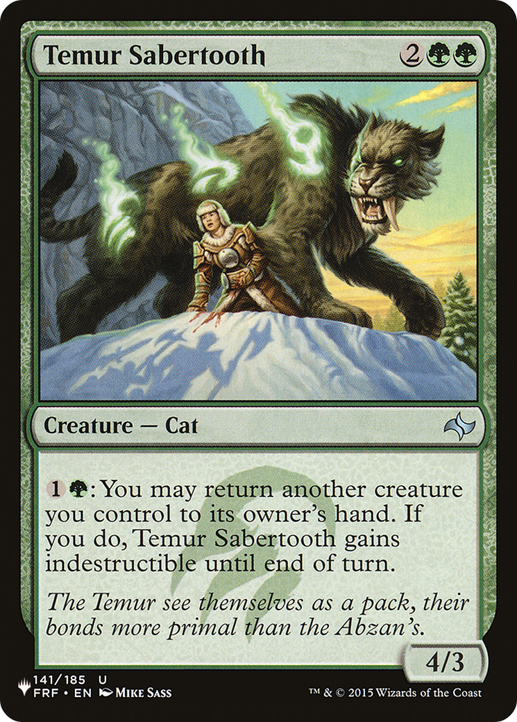 Temur Sabertooth [The List] | Impulse Games and Hobbies