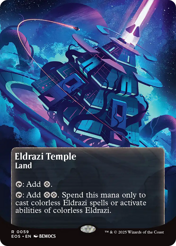 Eldrazi Temple (0059) (Borderless) [Edge of Eternities: Stellar Sights] | Impulse Games and Hobbies