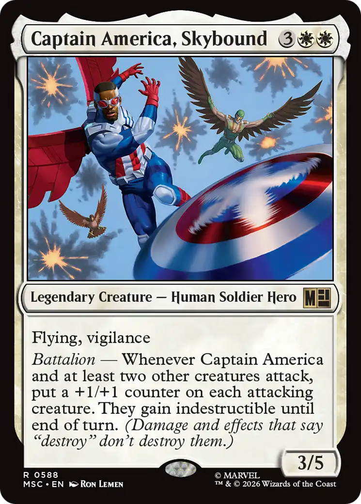 Captain America, Skybound [Marvel Super Heroes Commander] | Impulse Games and Hobbies