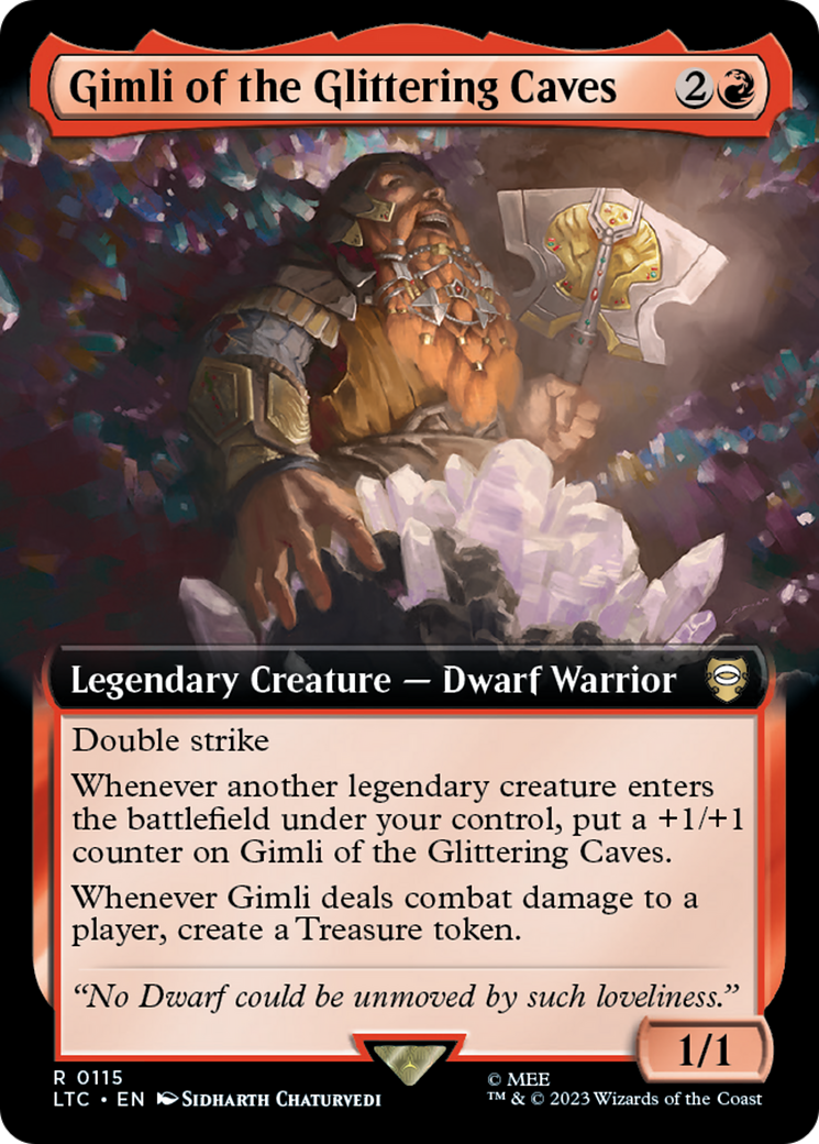 Gimli of the Glittering Caves (Extended Art) [The Lord of the Rings: Tales of Middle-Earth Commander] | Impulse Games and Hobbies