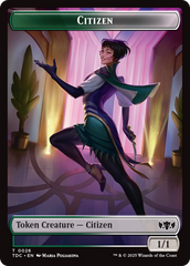 Eldrazi // Citizen Double-Sided Token [Tarkir: Dragonstorm Commander Tokens] | Impulse Games and Hobbies