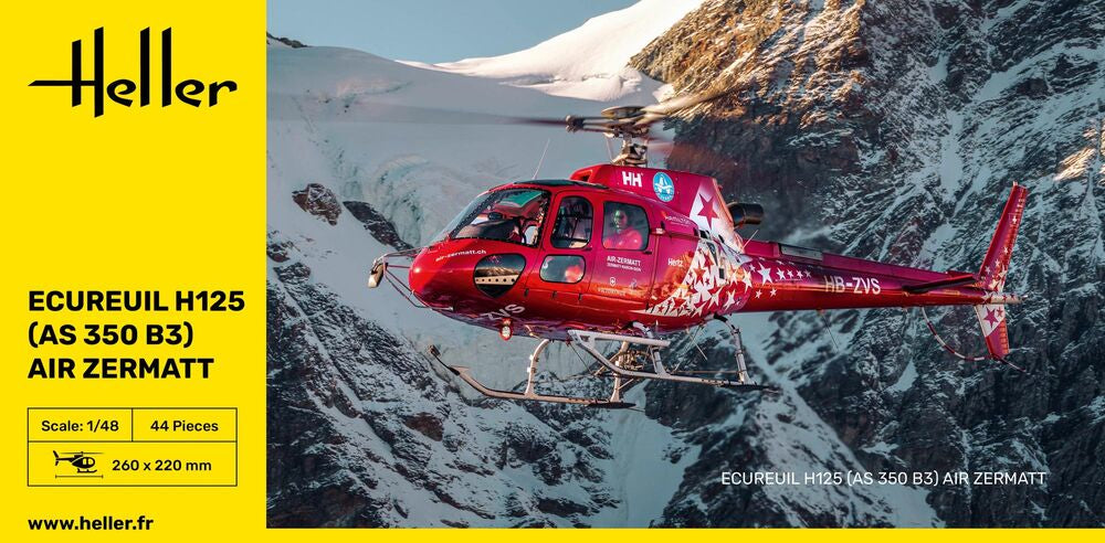 HELLER ECUREUIL H125 (AS 350 B3) AIR ZERMATT (1/48) | Impulse Games and Hobbies
