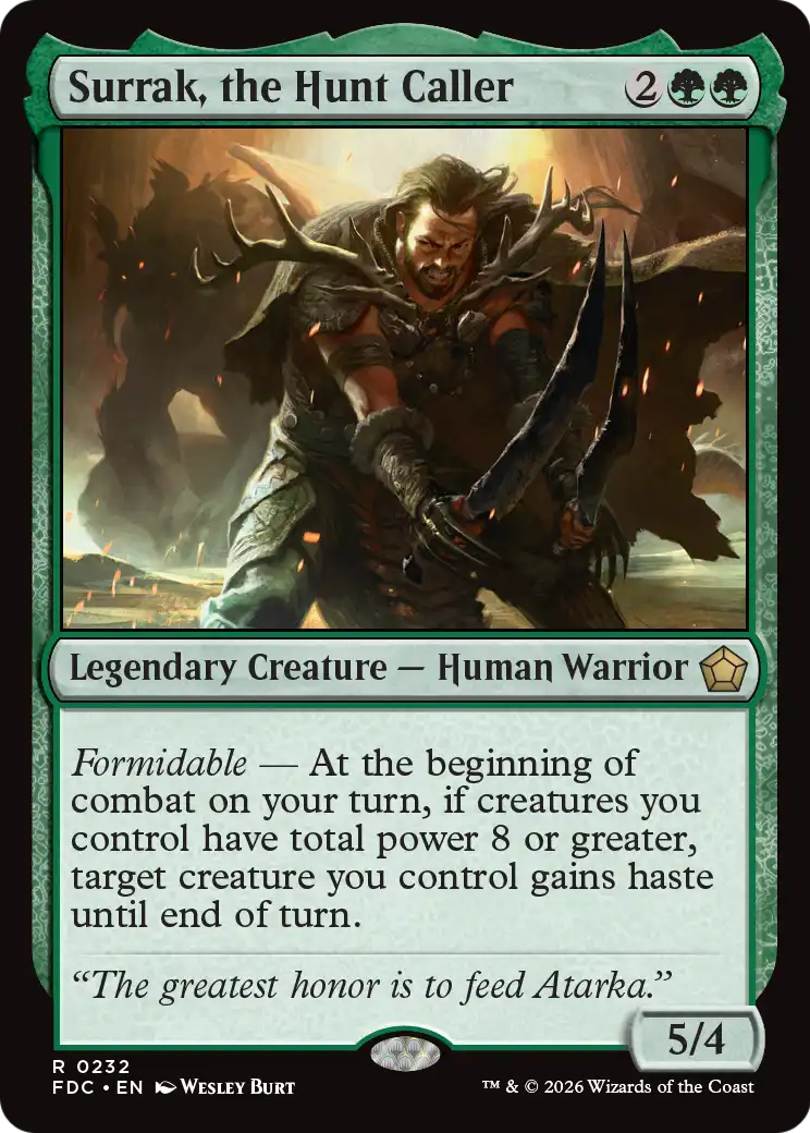 Surrak, the Hunt Caller [Foundations Commander] | Impulse Games and Hobbies