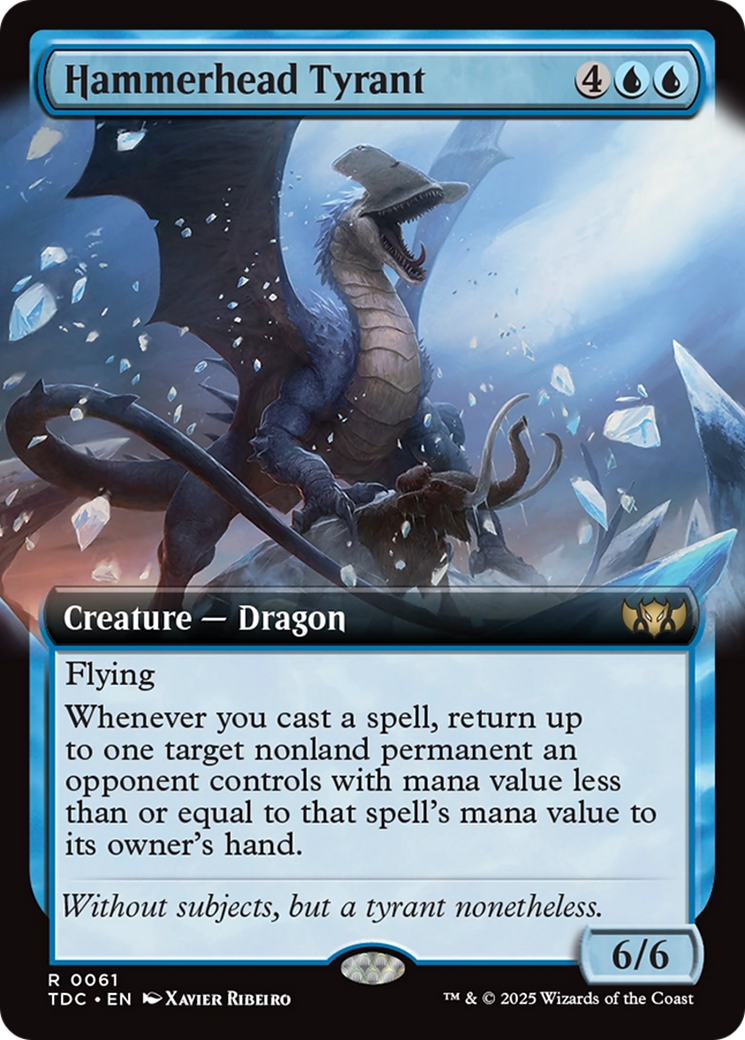 Hammerhead Tyrant (Extended Art) [Tarkir: Dragonstorm Commander] | Impulse Games and Hobbies