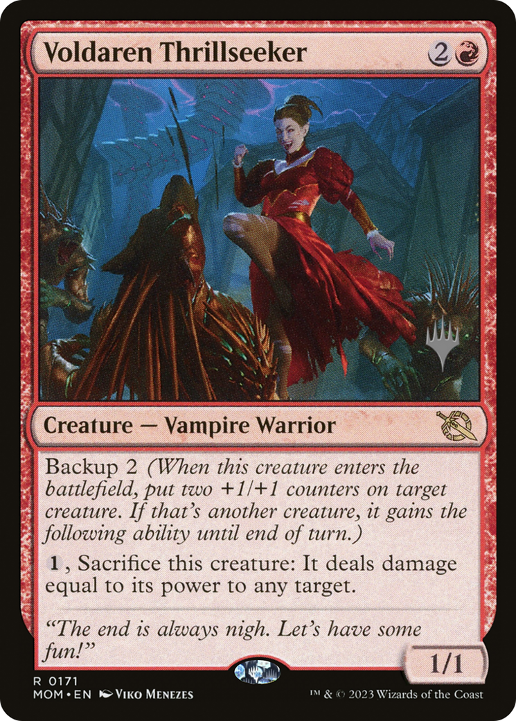 Voldaren Thrillseeker (Promo Pack) [March of the Machine Promos] | Impulse Games and Hobbies