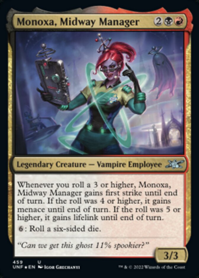 Monoxa, Midway Manager (Galaxy Foil) [Unfinity] | Impulse Games and Hobbies