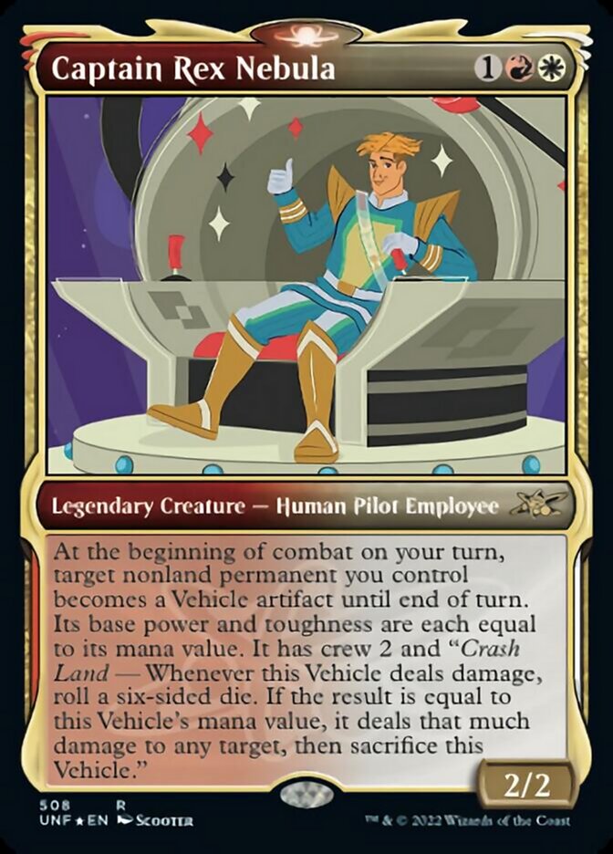 Captain Rex Nebula (Showcase) (Galaxy Foil) [Unfinity] | Impulse Games and Hobbies