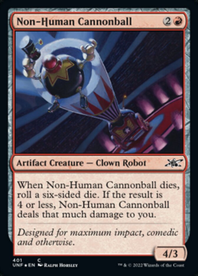 Non-Human Cannonball (Galaxy Foil) [Unfinity] | Impulse Games and Hobbies