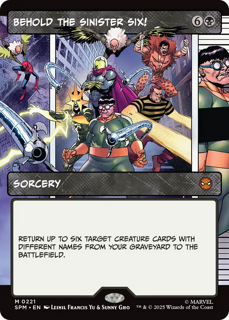 Behold the Sinister Six! (Borderless) [Marvel's Spider-Man] | Impulse Games and Hobbies