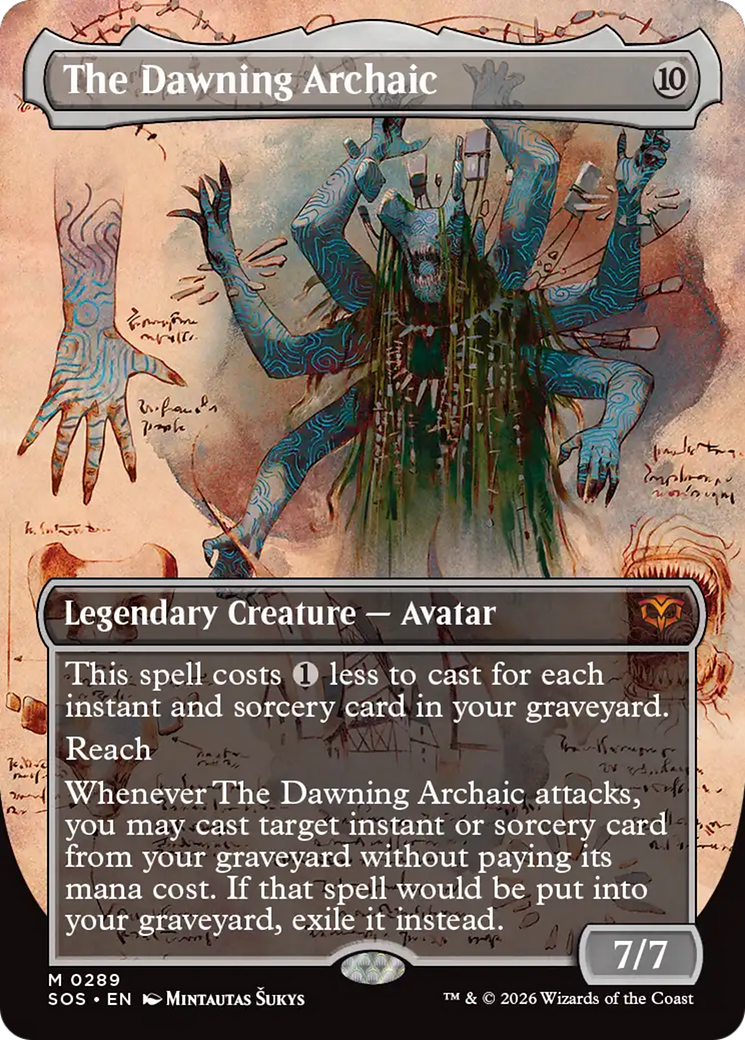 The Dawning Archaic (Borderless) [Secrets of Strixhaven] | Impulse Games and Hobbies