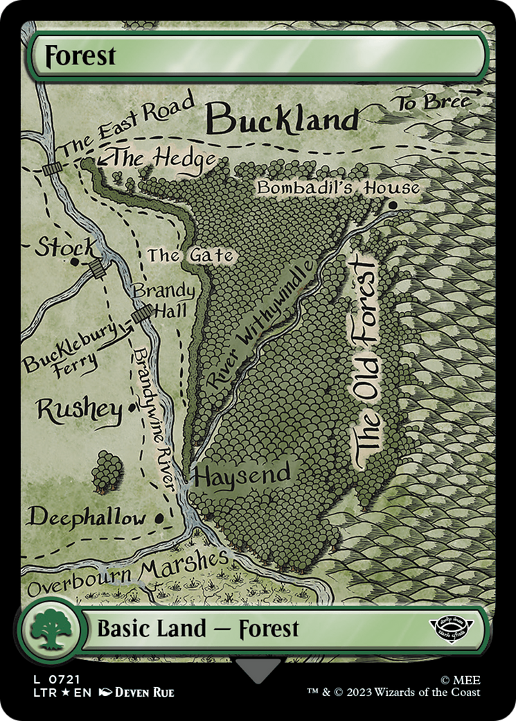 Forest (0721) (Surge Foil) [The Lord of the Rings: Tales of Middle-Earth] | Impulse Games and Hobbies