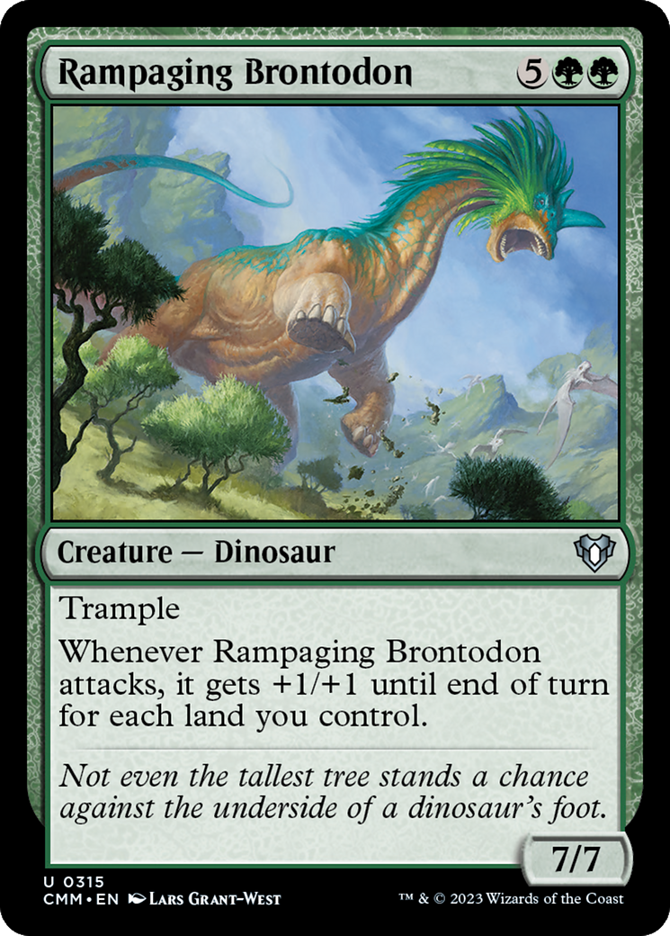 Rampaging Brontodon [Commander Masters] | Impulse Games and Hobbies