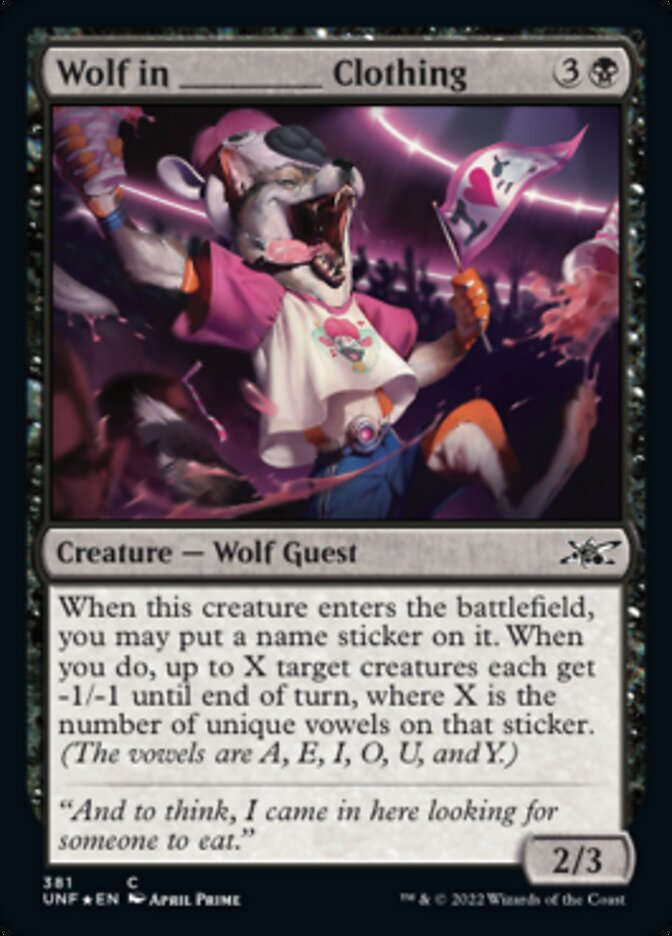 Wolf in _____ Clothing (Galaxy Foil) [Unfinity] | Impulse Games and Hobbies