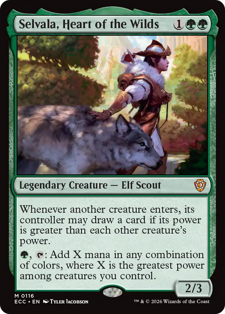 Selvala, Heart of the Wilds [Lorwyn Eclipsed Commander] | Impulse Games and Hobbies