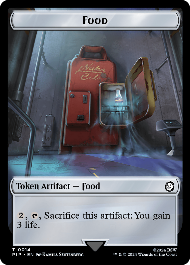 Food (0014) // Clue Double-Sided Token [Fallout Tokens] | Impulse Games and Hobbies