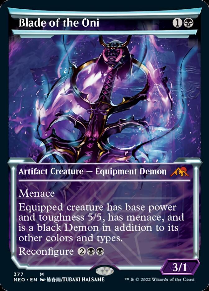 Blade of the Oni (Showcase Soft Glow) [Kamigawa: Neon Dynasty] | Impulse Games and Hobbies