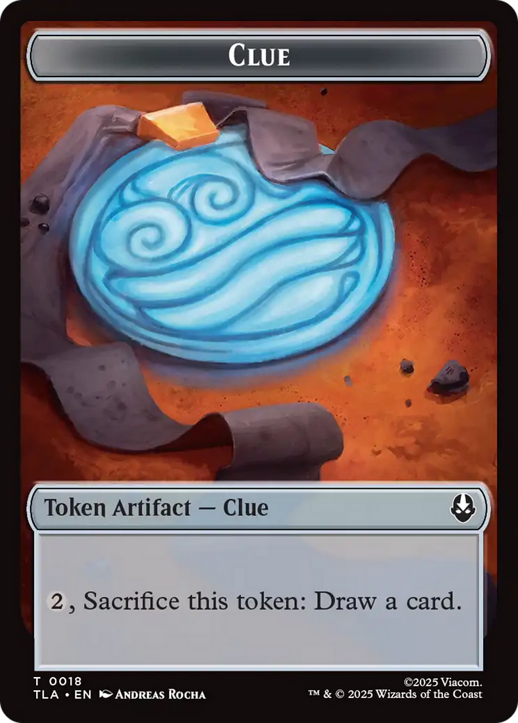 Clue (0018) // Food (0021) Double-Sided Tokens [Avatar: The Last Airbender Tokens] | Impulse Games and Hobbies