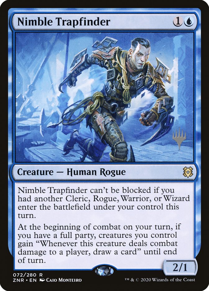 Nimble Trapfinder (Promo Pack) [Zendikar Rising Promos] | Impulse Games and Hobbies