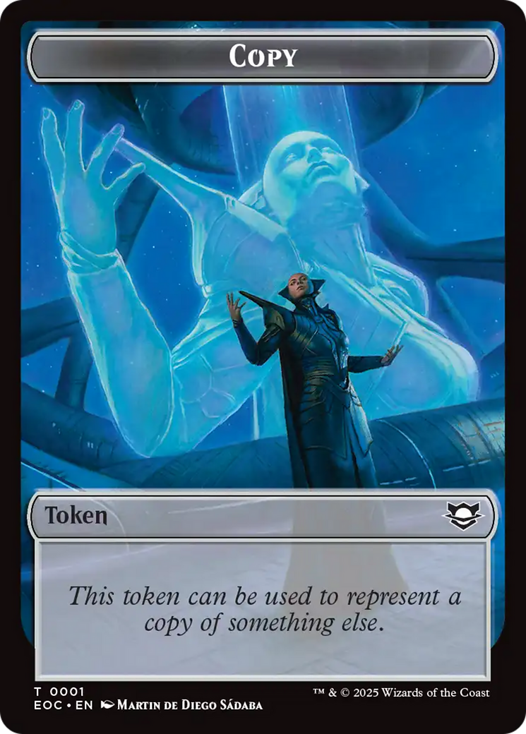 Copy // Clue Double-Sided Token [Edge of Eternities Commander Tokens] | Impulse Games and Hobbies